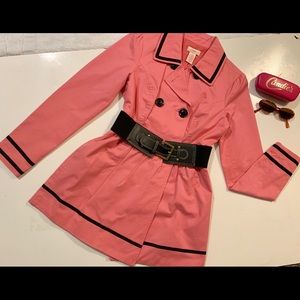 Vintage Double-Breasted Candies Raincoat
